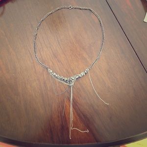 Multi chain hanging necklace